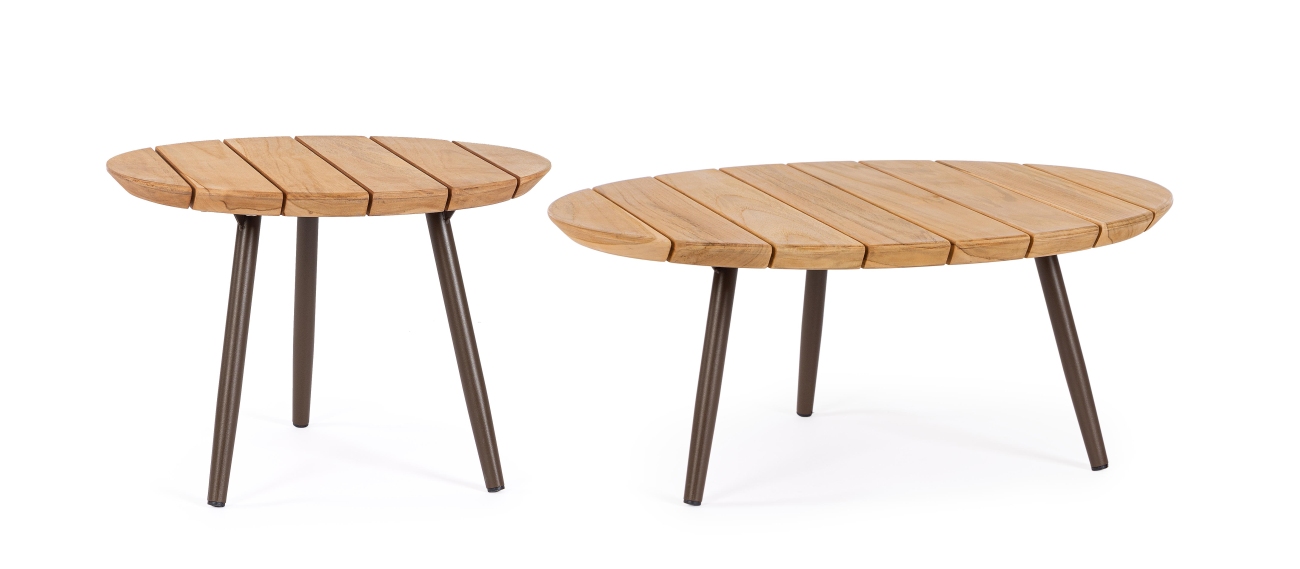 Gartencouchtisch-Set Talaia aus Teakholz, Braun Gartencouchtisch-Set Talaia aus Teakholz, Braun