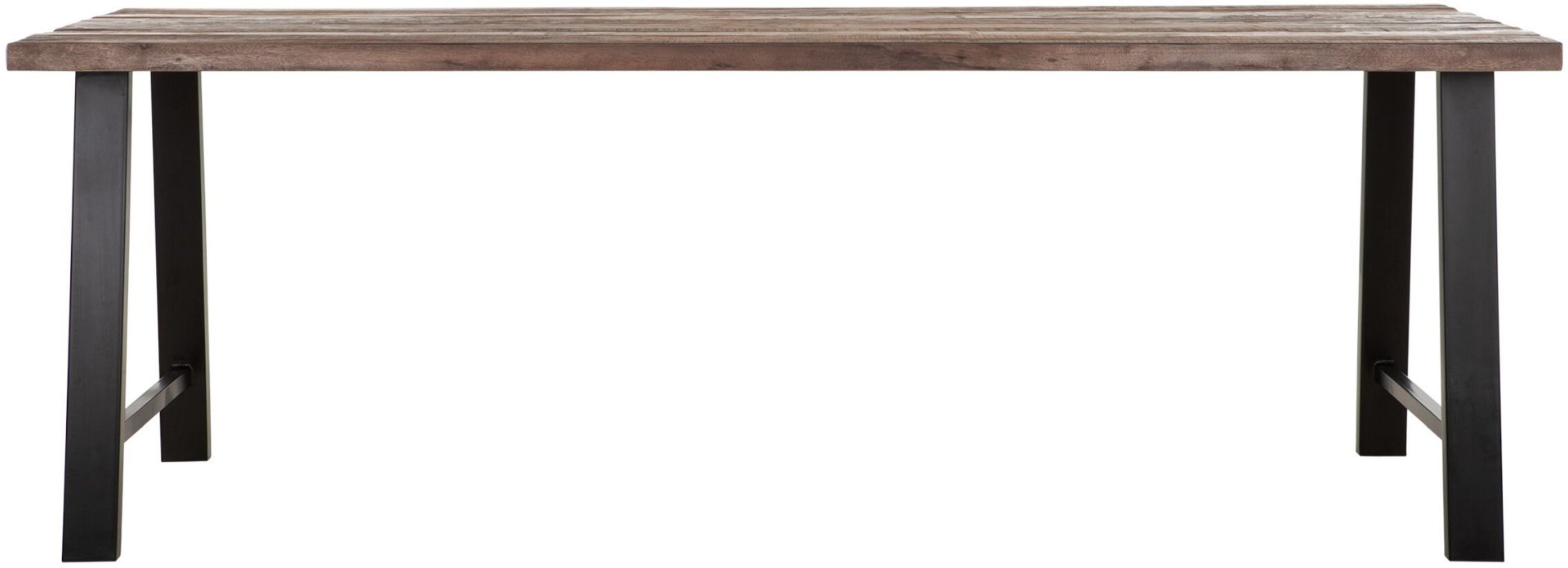 Der Esstisch Timber überzeugt mit seinem massivem aber auch modernem Design. Gefertigt wurde es aus verschiedenen Holzarten, welche einen natürlichen Farbton besitzen. Der Esstisch besitzt eine Länge von 225 cm.