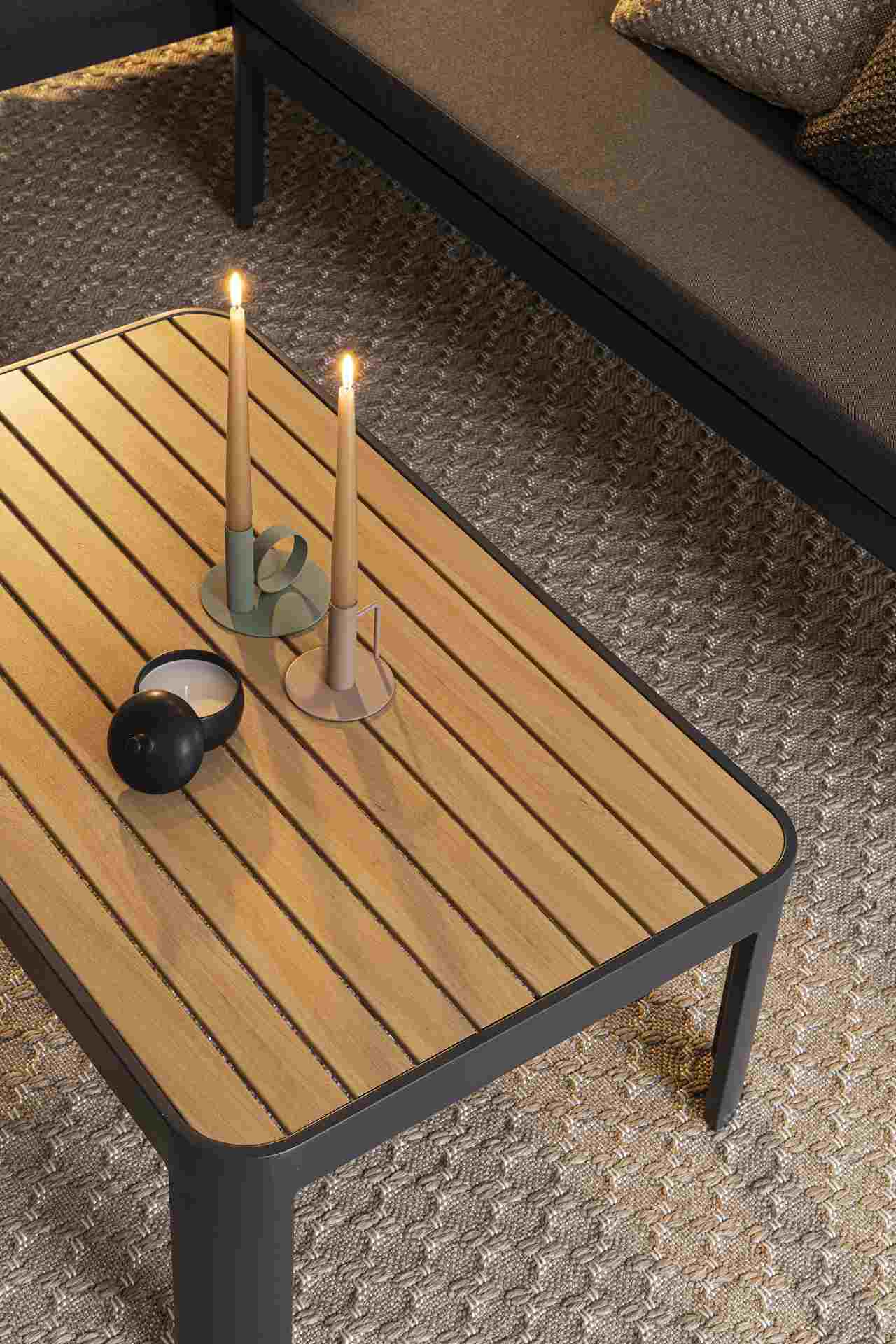 Gartenlounge Narelle aus Aluminium, Anthrazit