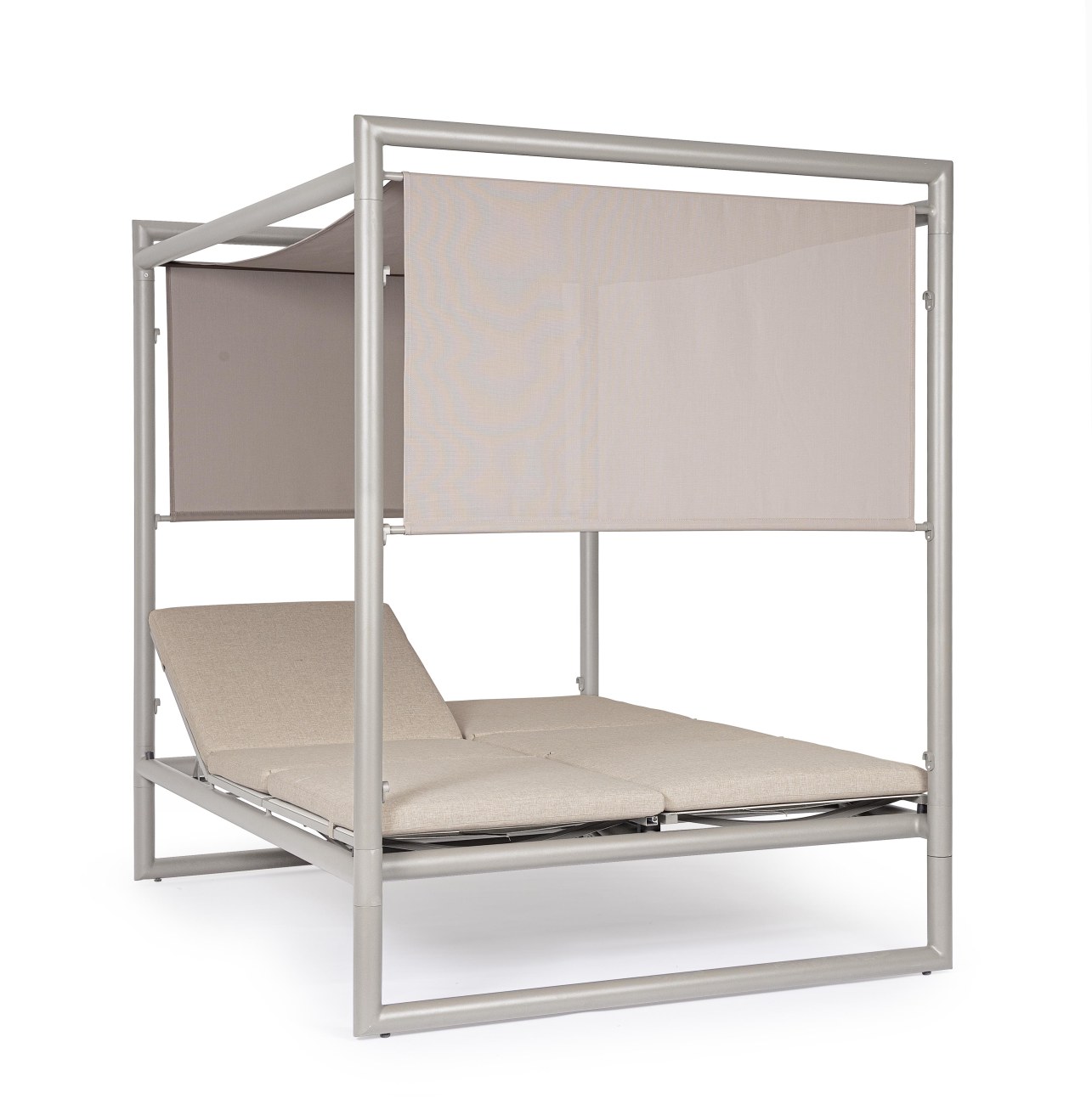 Gartendaybed Konnor aus Aluminium, Rastin