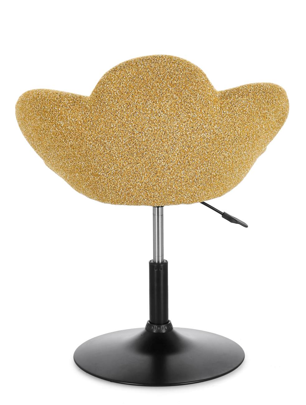 Esszimmerstuhl Fleur 2er-Set, Schwarz / Senf