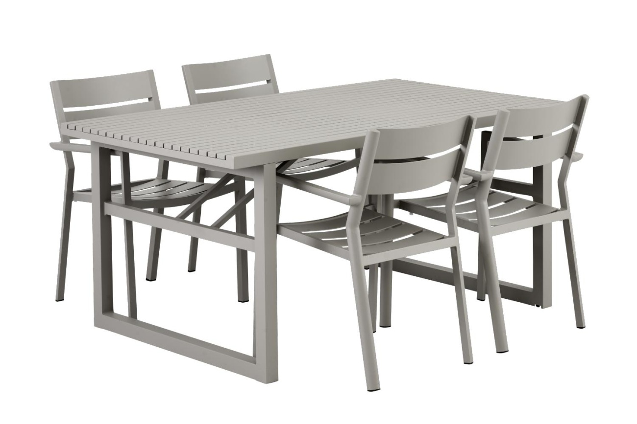 Gartenstuhl Delia mit Armlehne, Kaki