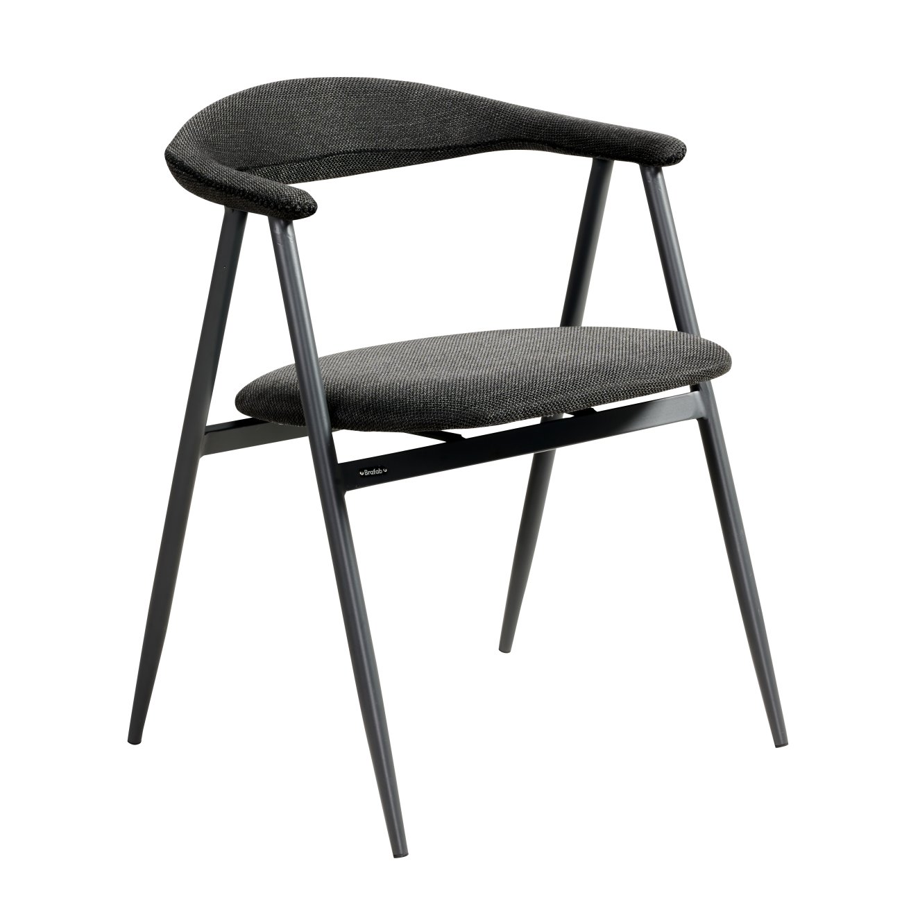 Gartenstuhl Boi mit Armlehne, Anthrazit / Schwarz Gartenstuhl Boi mit Armlehne, Anthrazit / Schwarz