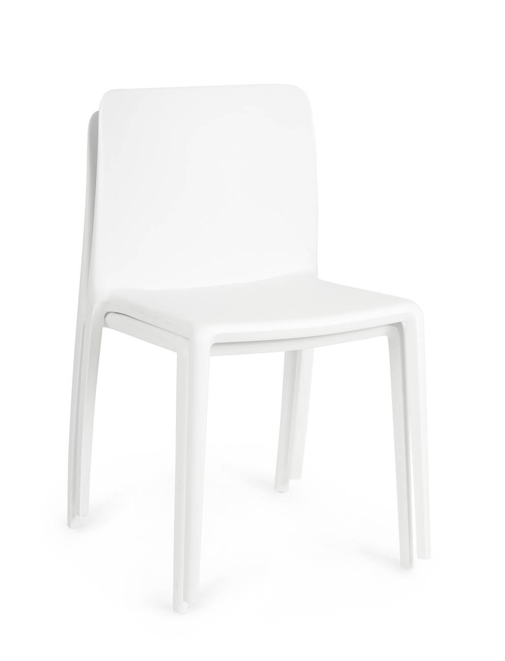 Stuhl Chloris 4er-Set aus Kunststoff, Weiß