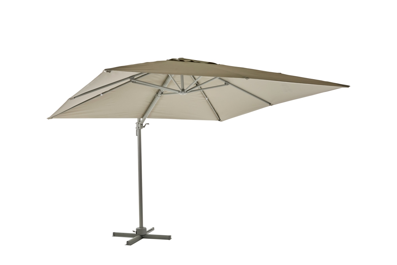 Sonnenschirm Linz 3x3 m, Hellgrau / Beige Sonnenschirm Linz 3x3 m, Hellgrau/Beige