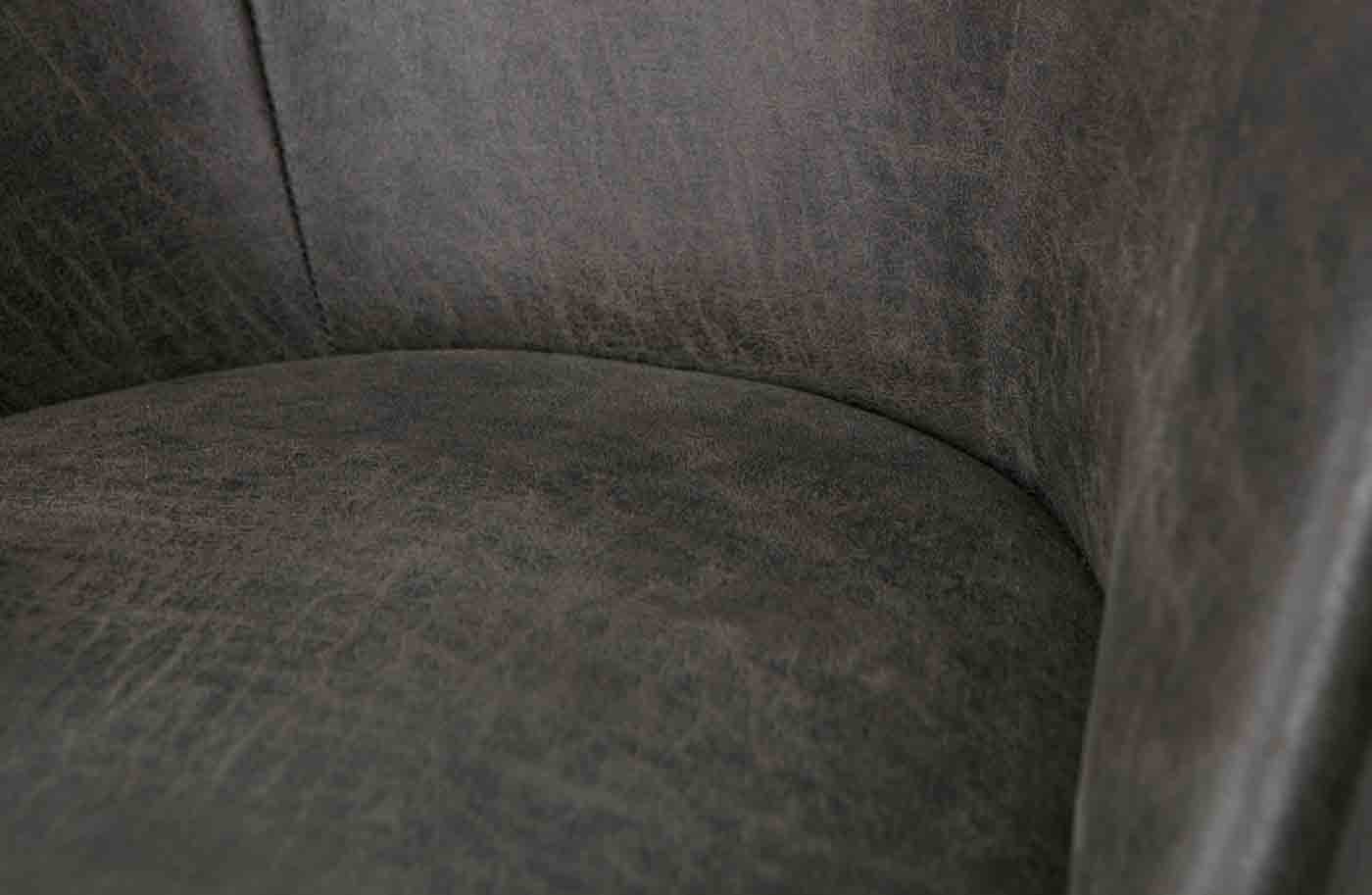 Sessel Vogue Leder, Schwarz