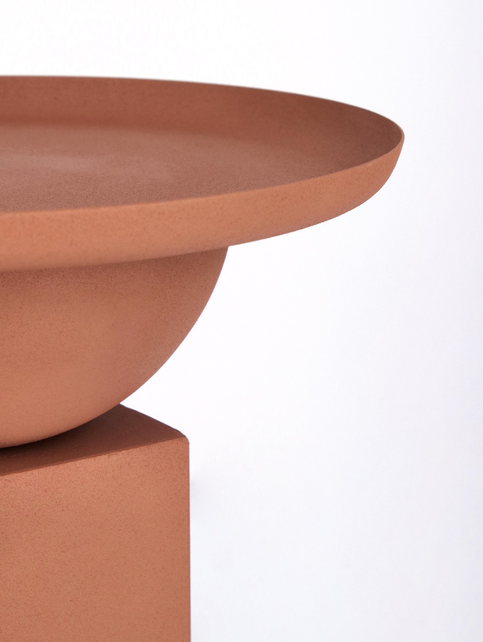 Beistelltisch Alka aus Metall, Rot