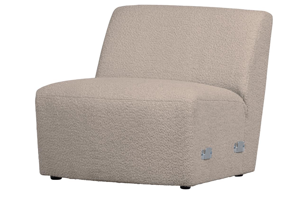 Modulsofa Coco 1-Sitzer aus Boucle-Stoff, Sand Modulsofa Coco 1-Sitzer aus Boucle-Stoff, Sand