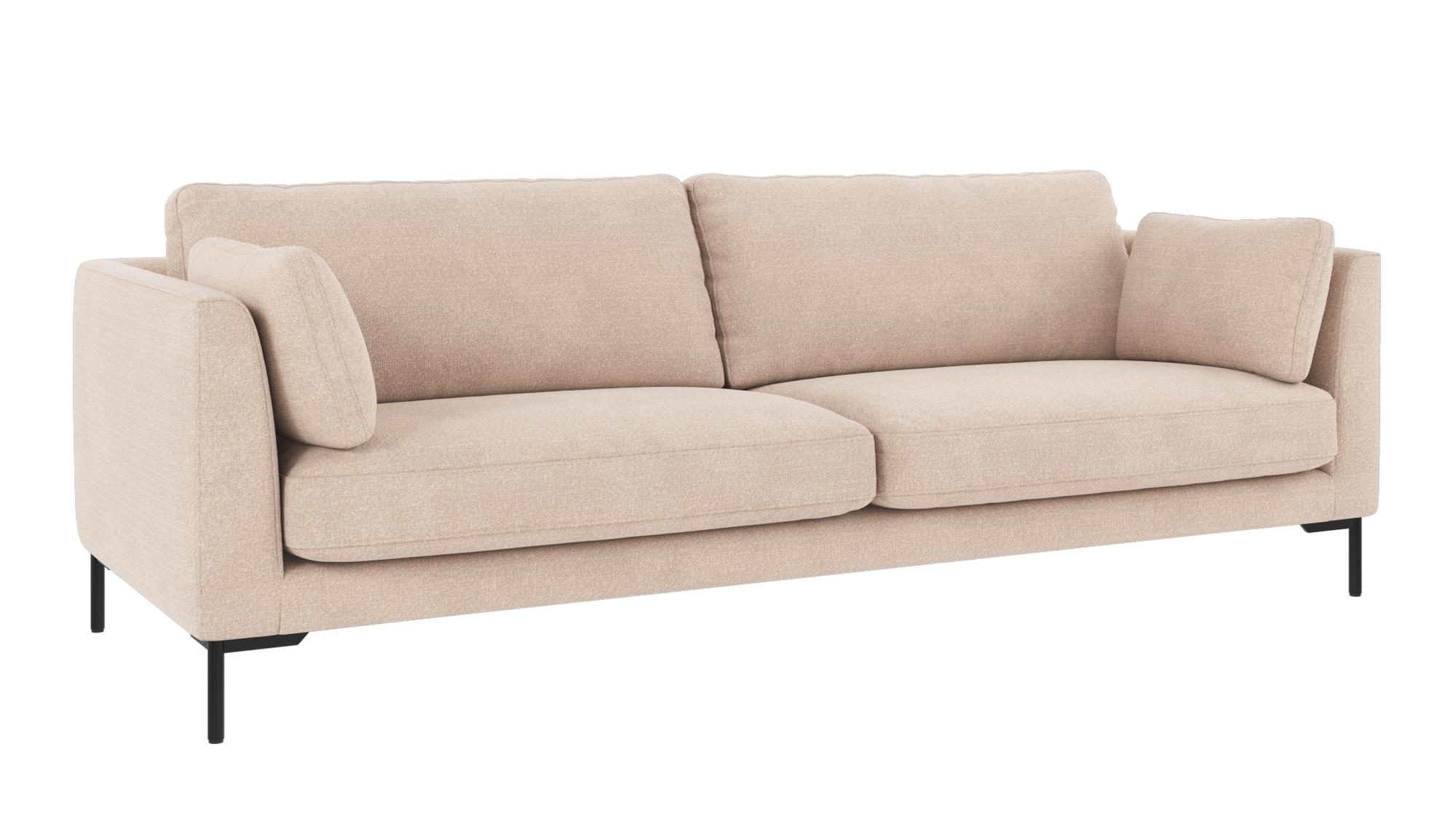 Sofa Corwin 3-Sitzer, Bezug Rita Hellbeige