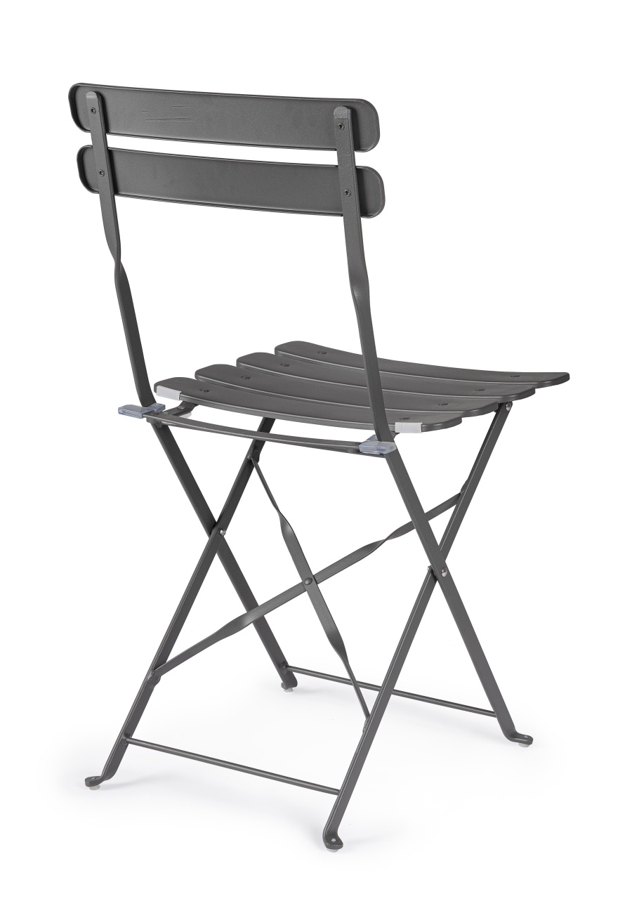 Gartenstuhl Yasmin aus Metall, Anthrazit