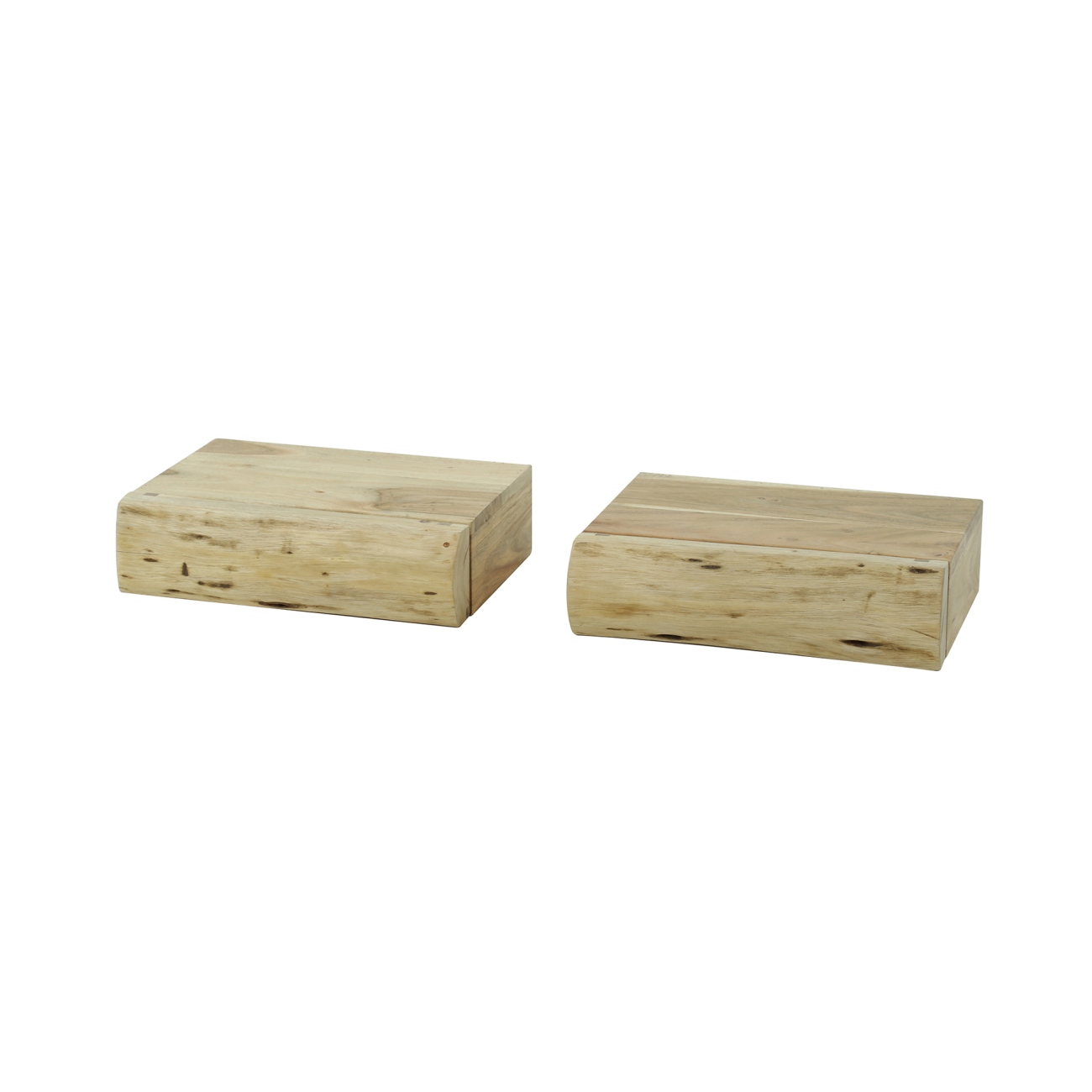 2er-Set Nachttisch Trinibula - massives Akazienholz Natur, 30 cm 2er-Set Nachttisch Trinibula - Akazie massiv Natur, 1 Schublade, 30 cm