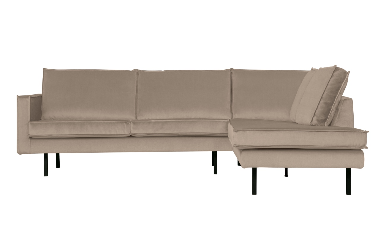 Ecksofa Rodeo Samt, rechts Kaki Ecksofa Rodeo Samt, rechts Kaki