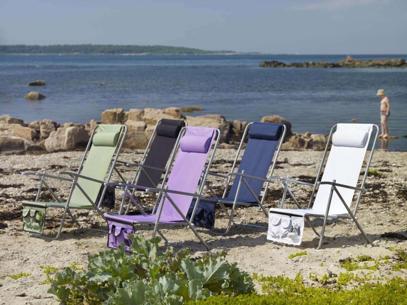 Liegestuhl Colorado aus Metall, Schwarz