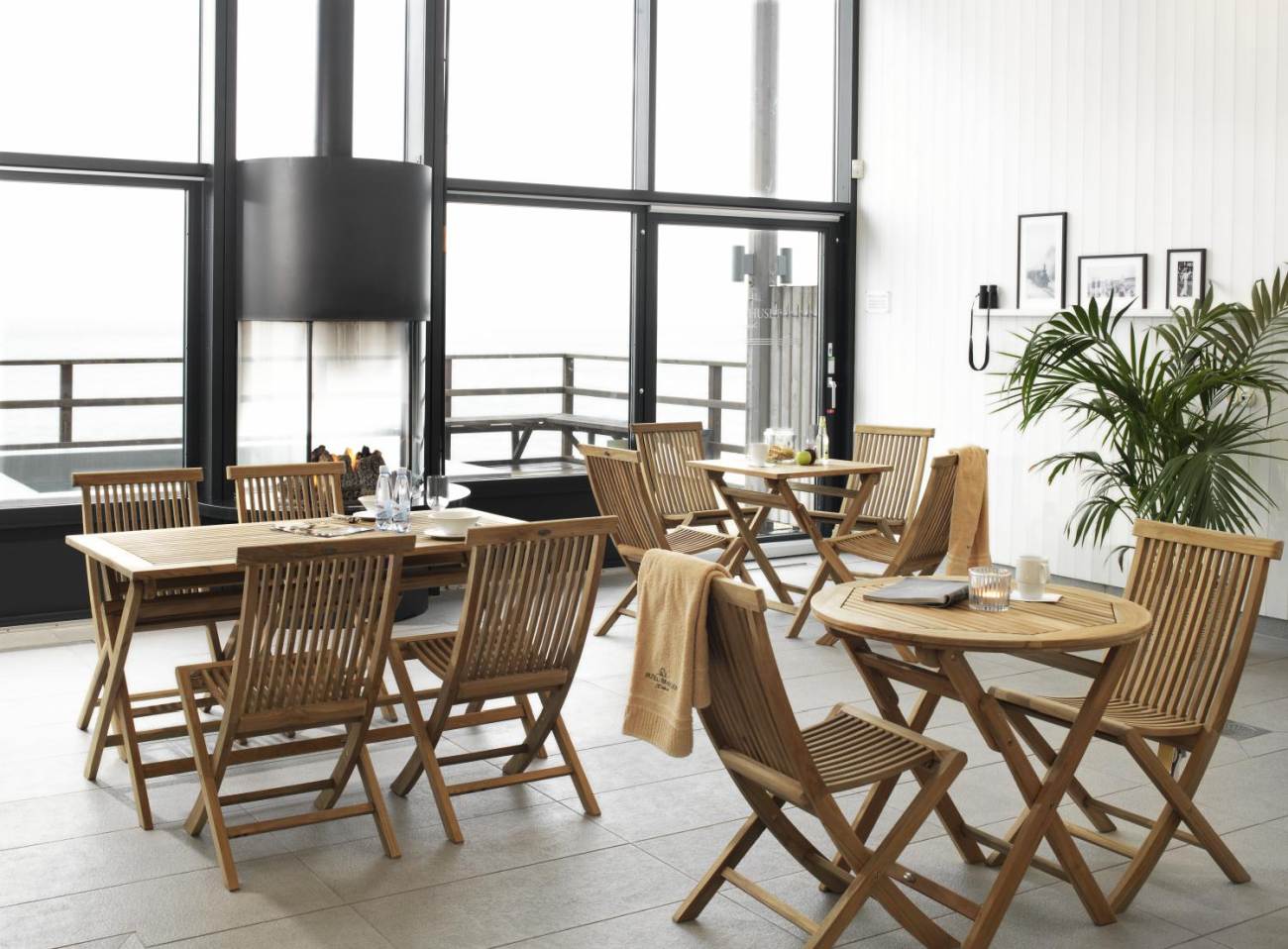 Gartenstuhl Turin aus Teakholz, ohne Armlehne