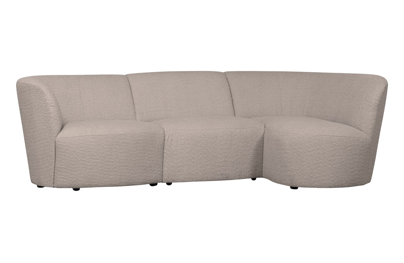 Ecksofa Coco aus Boucle-Stoff Rechts, Sand Ecksofa Coco aus Boucle-Stoff Rechts, Sand