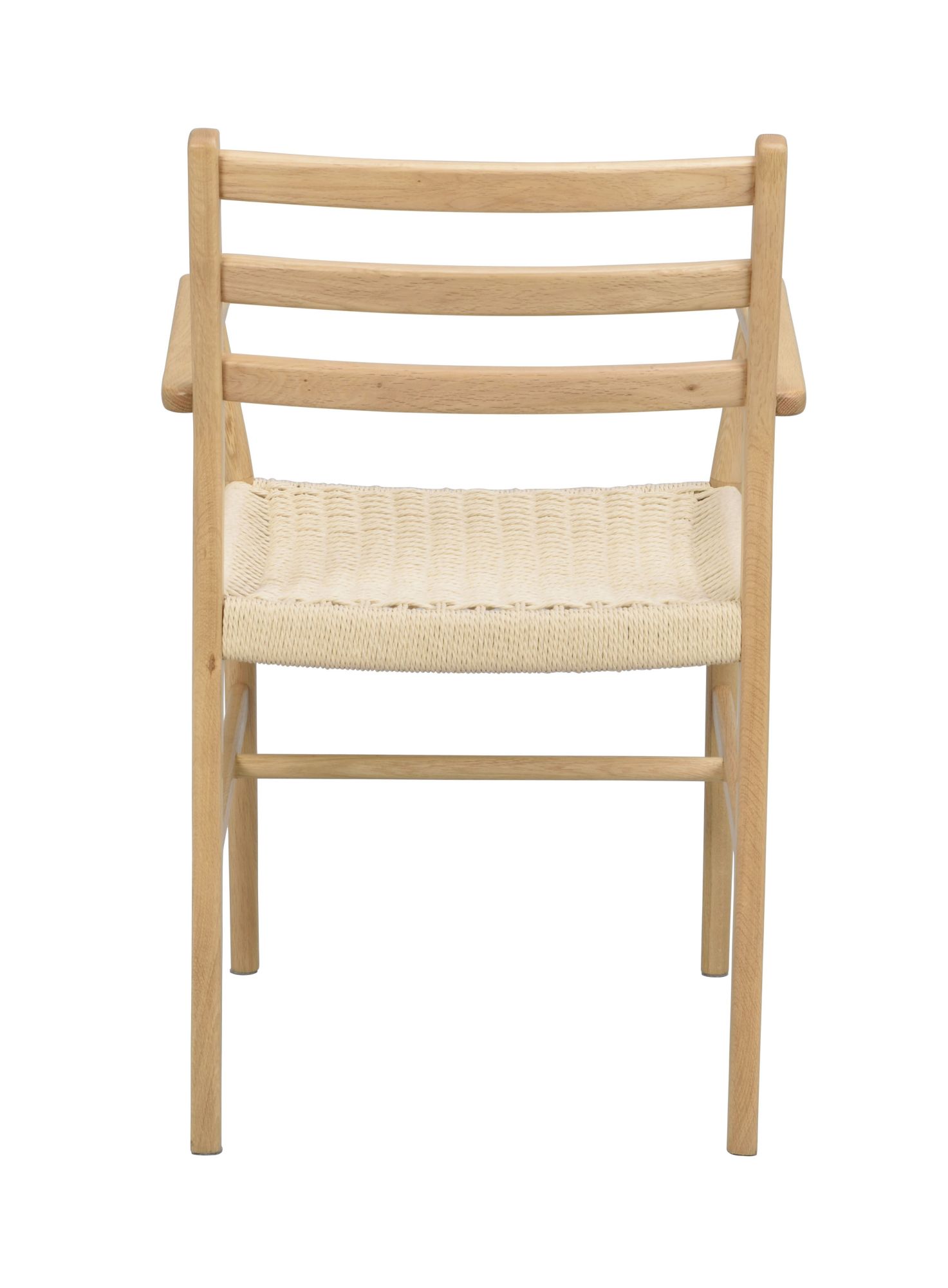 Edles Möbelstück: Stuhl Harlan mit Armlehne, Eiche Hell / Hellbeige für stilvolle Einrichtung.