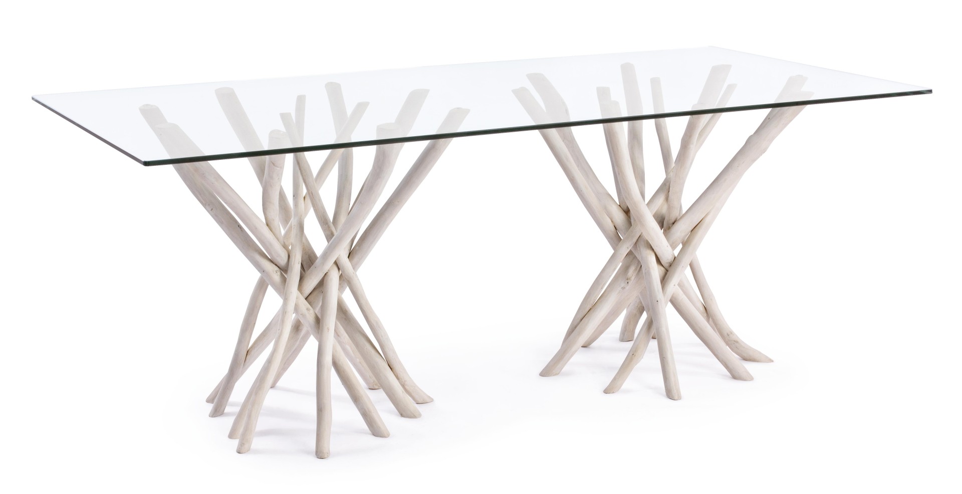 Esstisch Sahel mit Glasplatte, 200 cm Esstisch Sahel mit Glasplatte, 200 cm