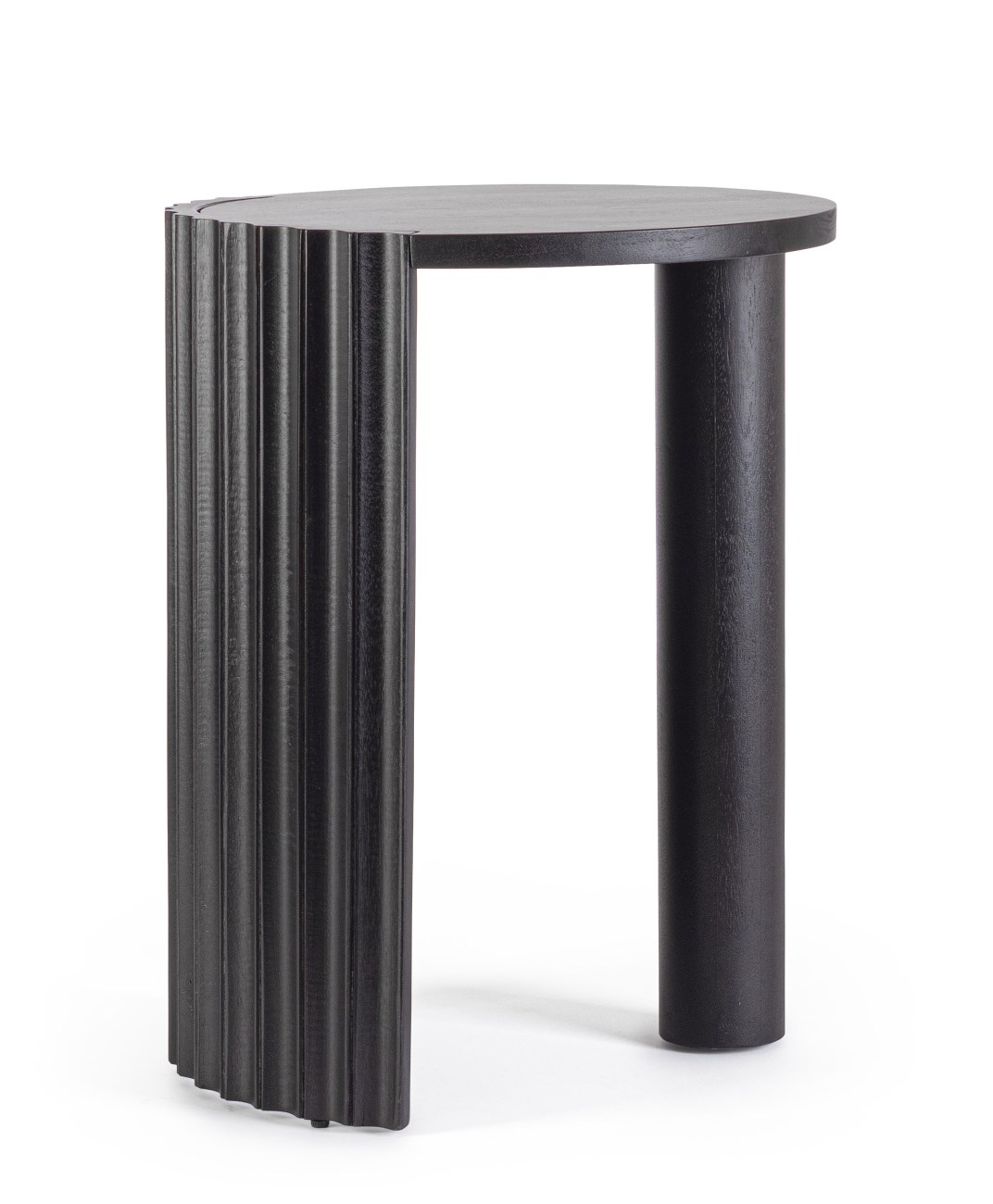 Couchtisch Orissa aus Mangoholz Ø 50 cm, Schwarz Couchtisch Orissa aus Mangoholz Ø 50 cm, Schwarz