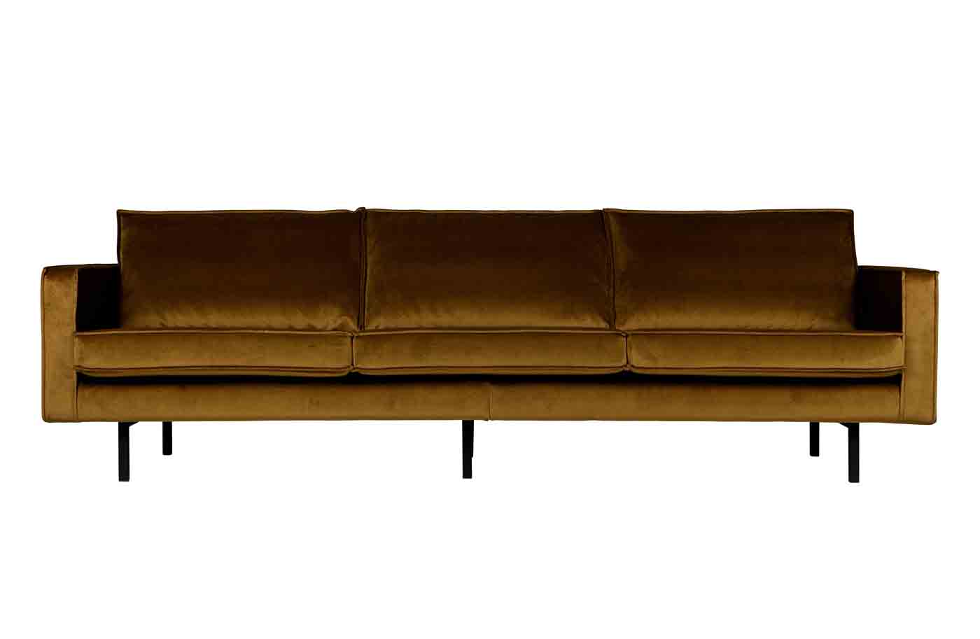 Rodeo Sofa 3-Sitzer Samt, Honig Gelb Rodeo Sofa 3-Sitzer Samt, Honig Gelb