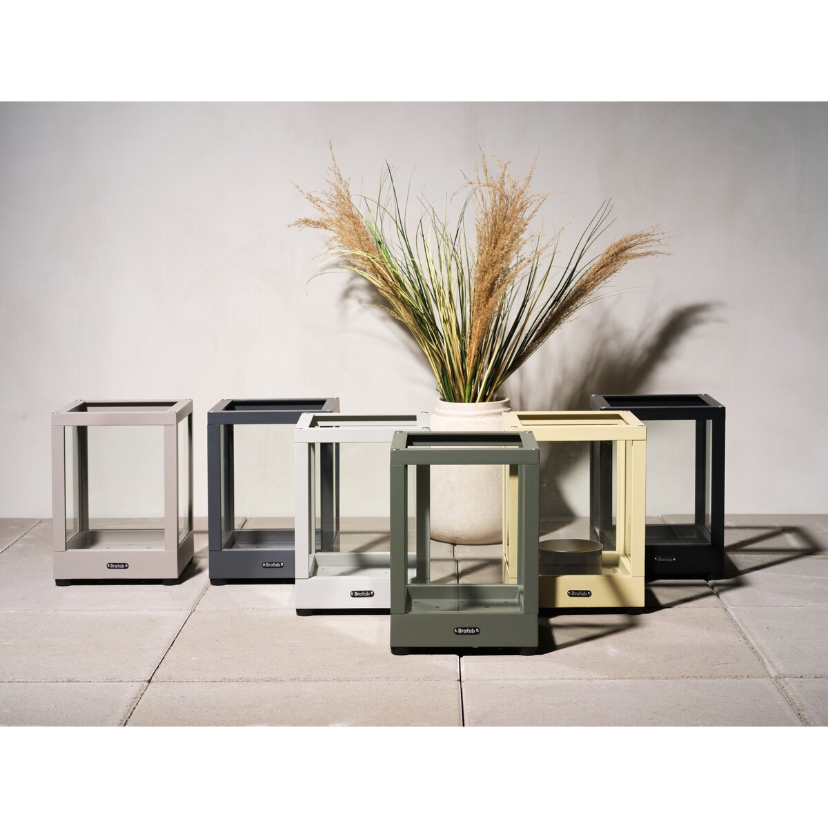 Windlicht Belfort aus Aluminium, 20x20x28 cm - Nordic Green