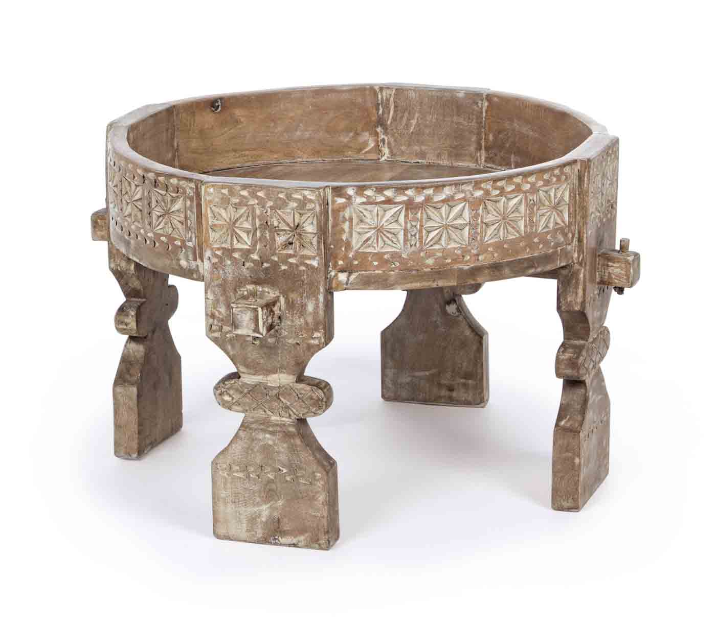 Beistelltisch Yasir aus Mangoholz, Natur Beistelltisch Yasir aus Mangoholz, Natur