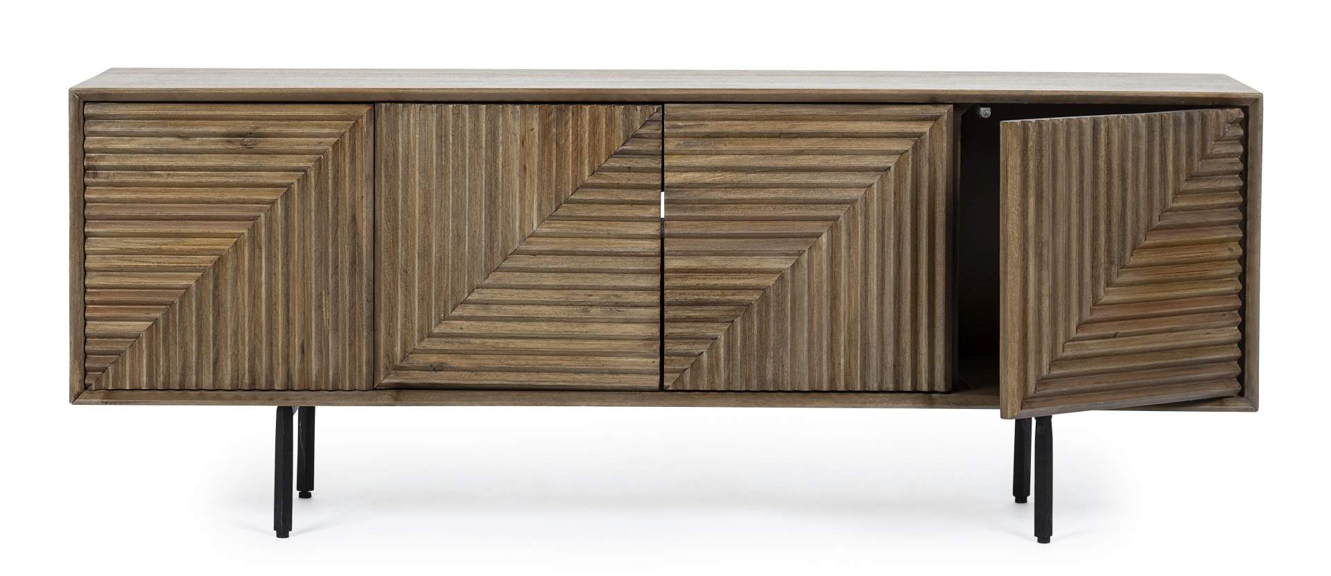 TV-Board Darsey aus Mangoholz, 140 cm