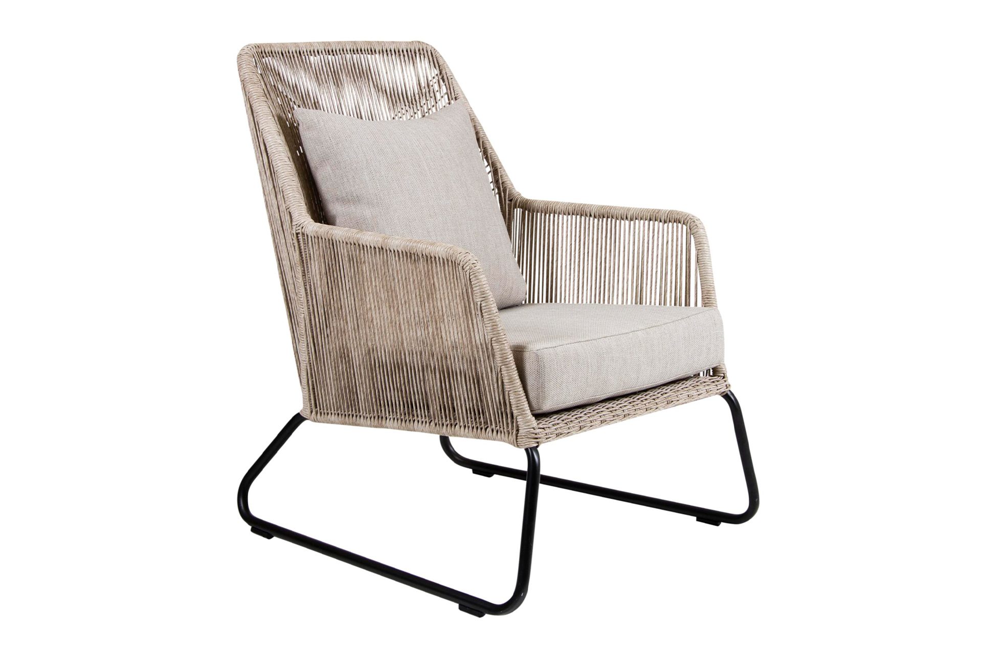 Gartensessel Midway aus Rattan, Beige Gartensessel Midway aus Rattan, Beige