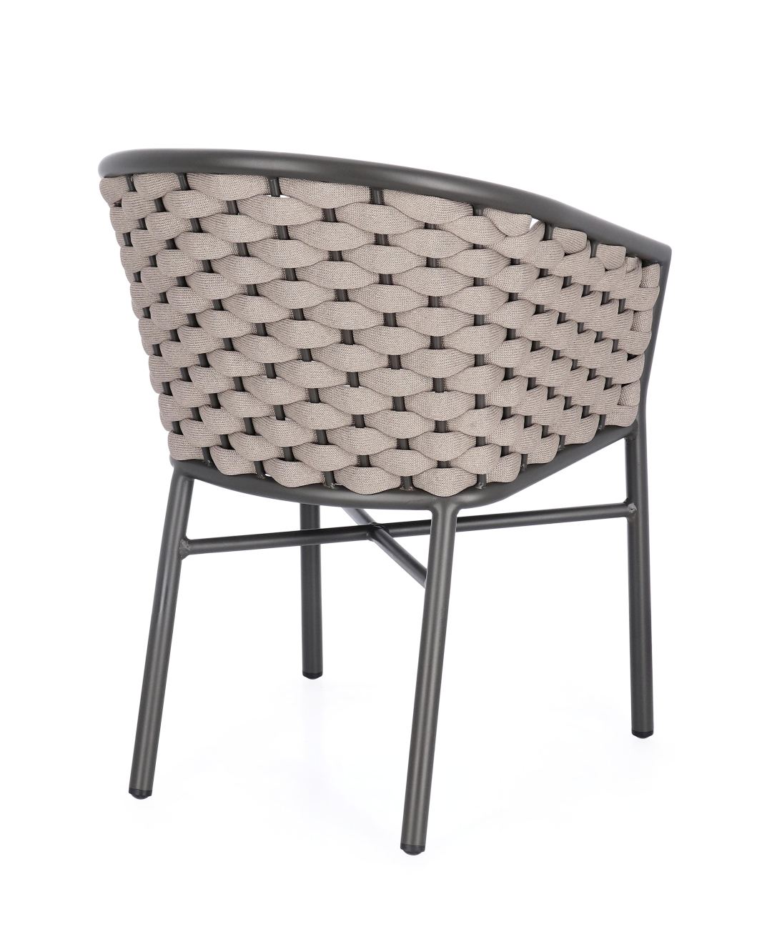 Gartenstuhl Margalida aus Aluminium, Taupe / Anthrazit