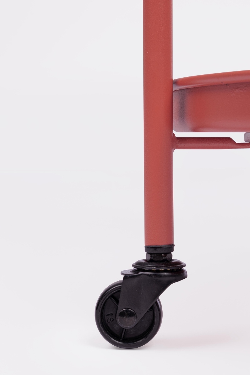 Gartenservierwagen Austin aus Metall, Terrakotta