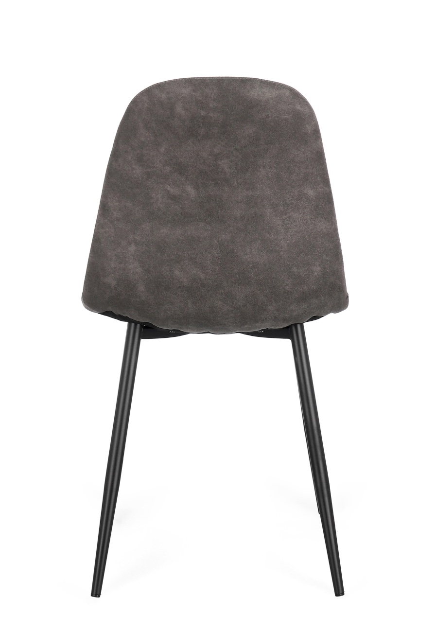 Esszimmerstuhl New Irelia 4er- Set aus Kunstleder, Dunkelgrau