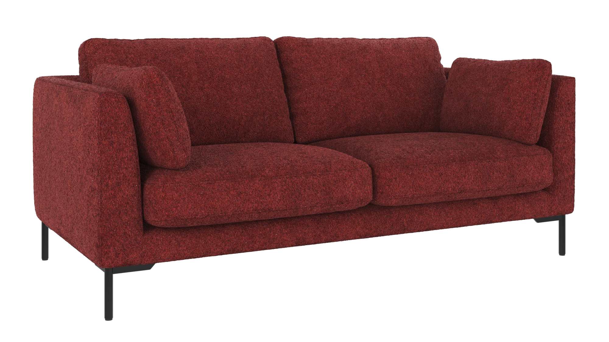 Sofa Corwin 2,5-Sitzer, Bezug Anna Rot
