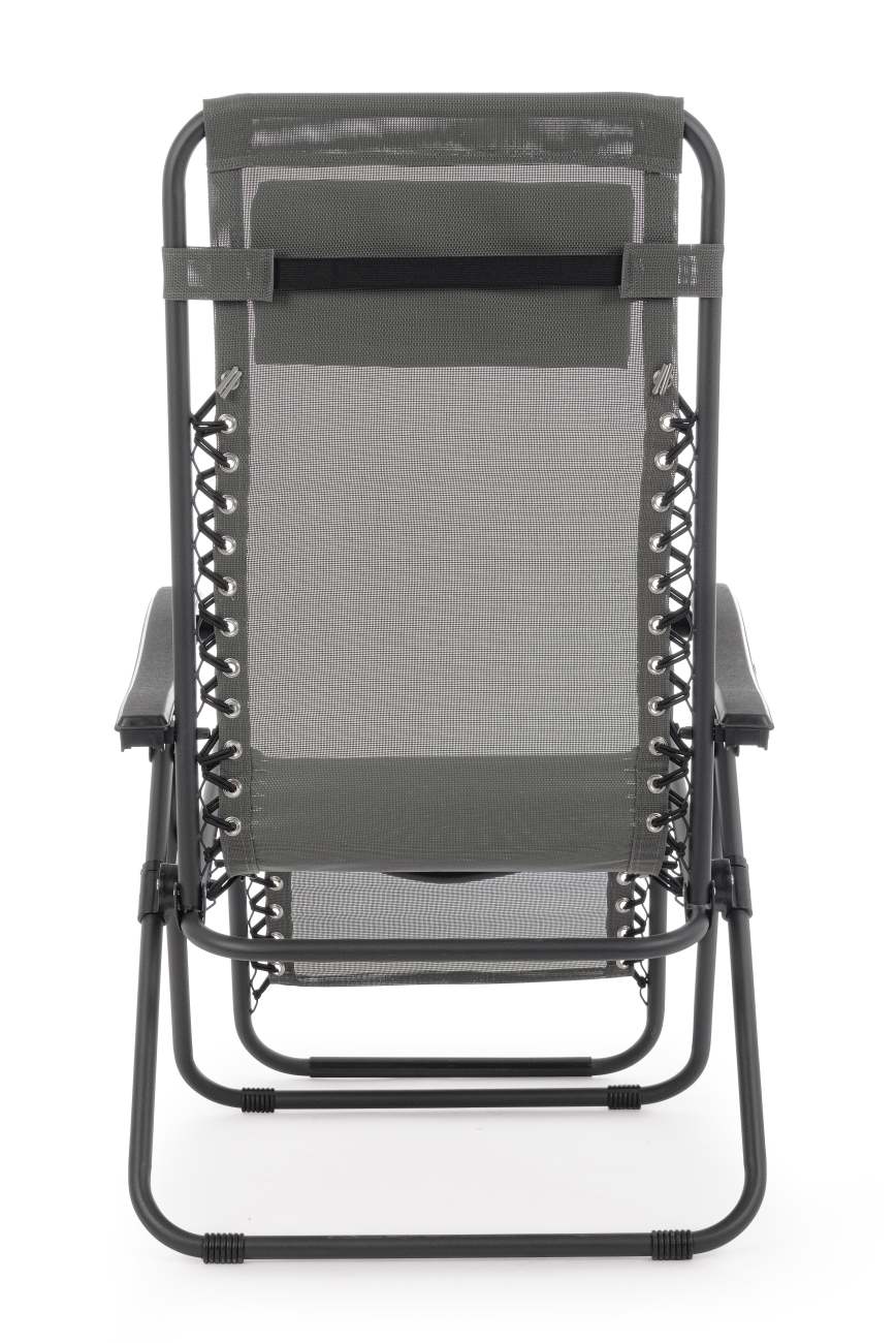 Der Loungesessel Wayne überzeugt mit seinem modernen Design. Gefertigt wurde er aus Textilene, welches einen Anthrazit Farbton besitzt. Das Gestell ist aus Metall und hat eine schwarze Farbe. Der Sessel ist klappbar.