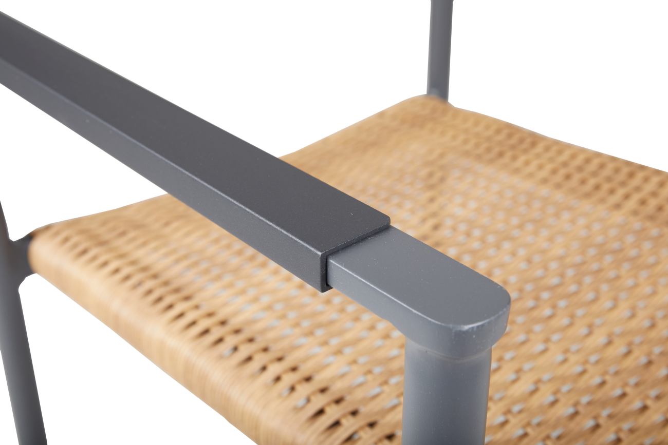 Gartensessel DK mit Armlehne, Anthrazit