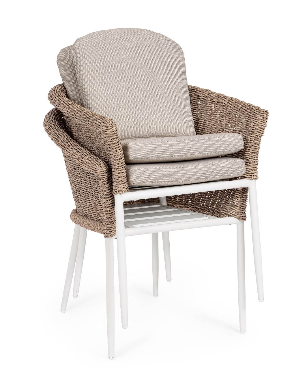 Gartenstuhl Oceana aus Aluminium, Natur