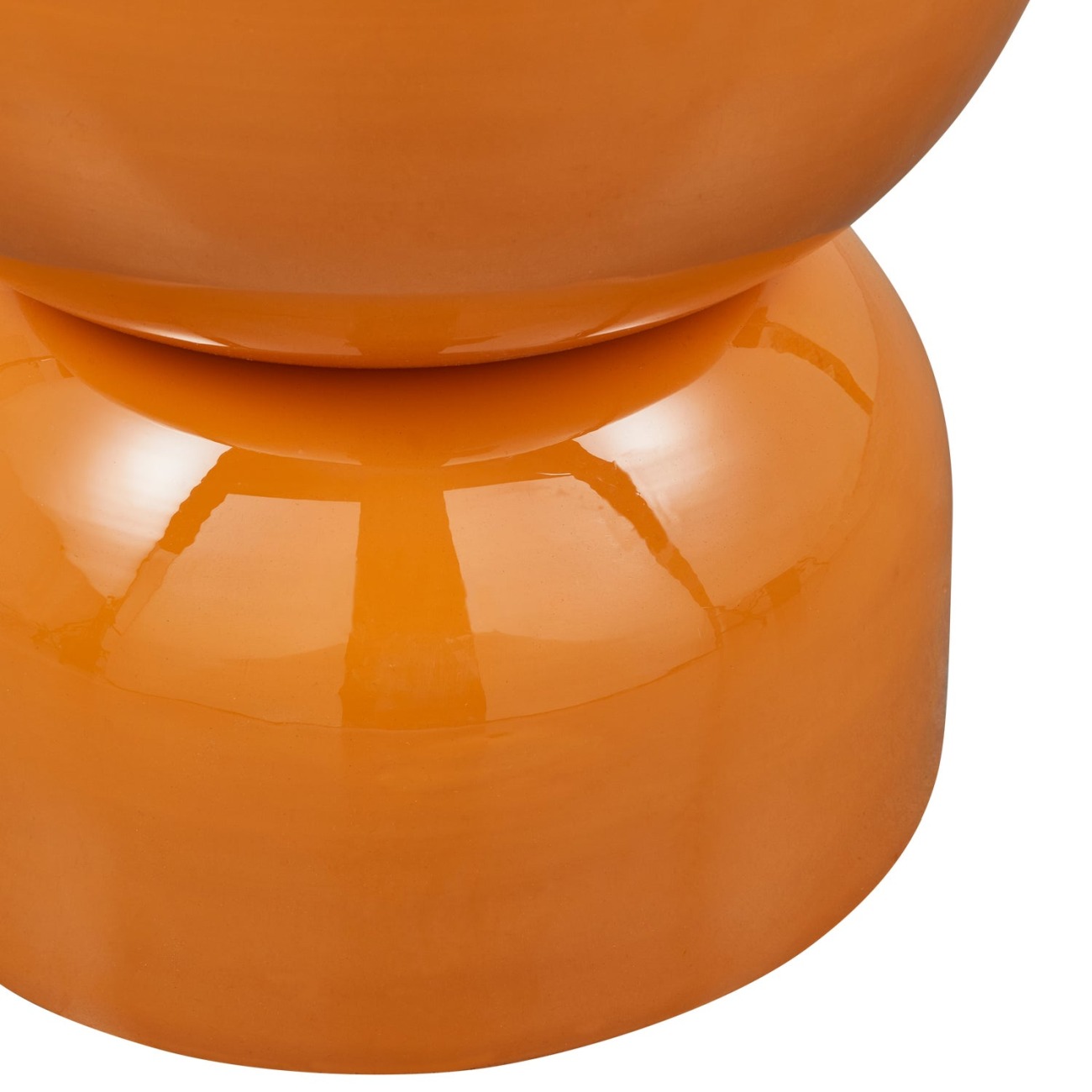 Beistelltisch Hekla aus Metall, Orange