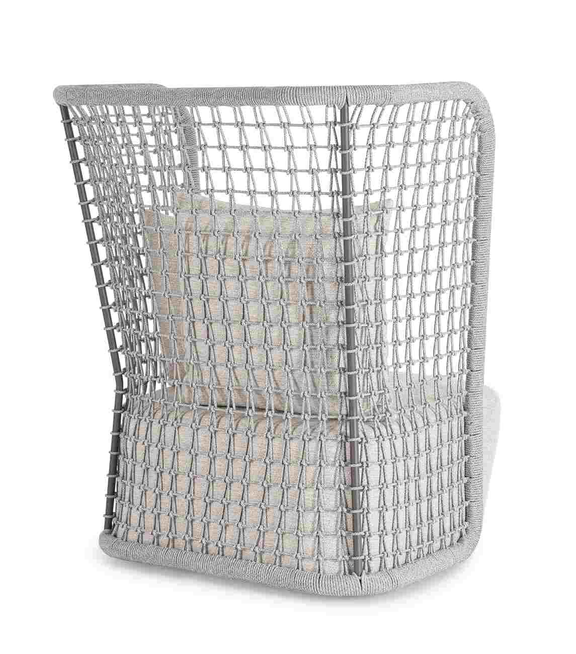 Gartensessel Kollar aus Olefin-Stoff, Artic