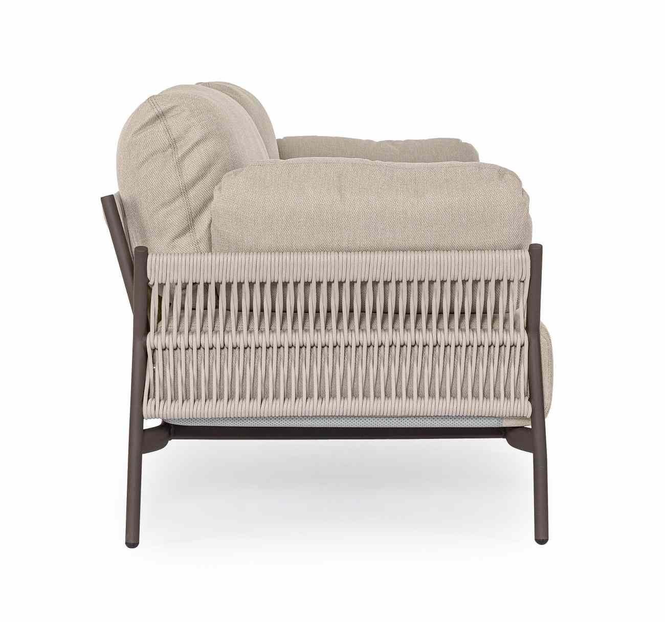 Sofa Pardis aus Aluminium, Raven