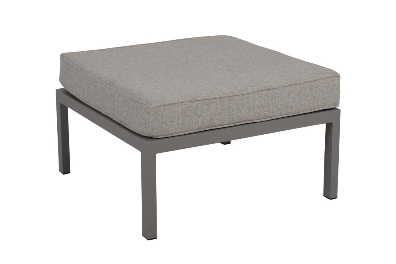 Gartenhocker Weldon mit Kissen, Kaki Gartenhocker Weldon mit Kissen, Beige