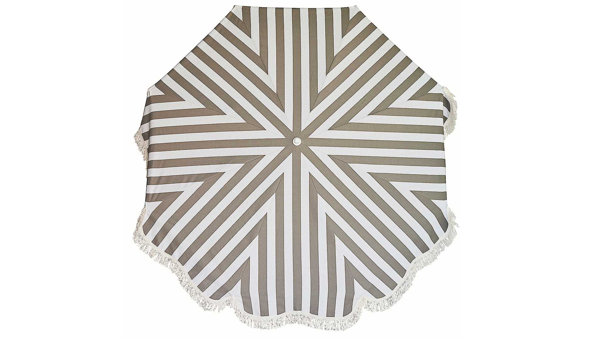 Sonnenschirm Retro, Weiß/Taupe Sonnenschirm Retro, Weiß/Taupe