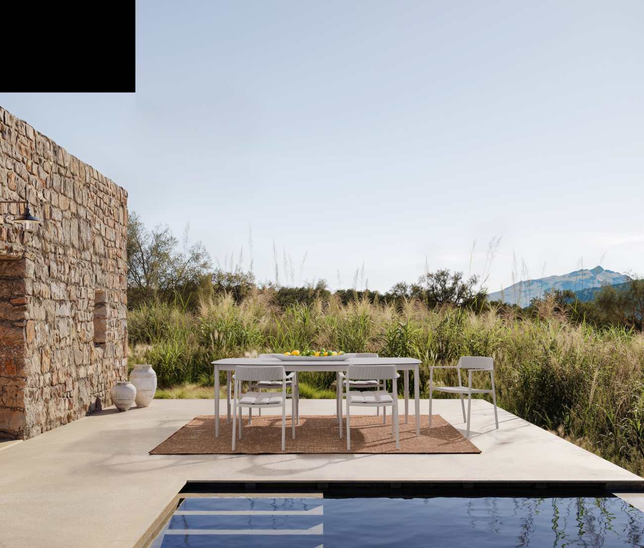 Gartenstuhl Ropery aus Aluminium, Morny