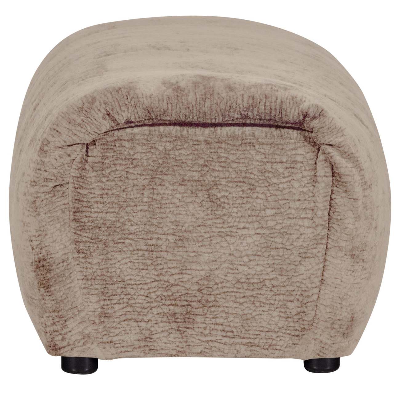 Hocker Baggy aus 3D-Chenille-Stoff, Sand