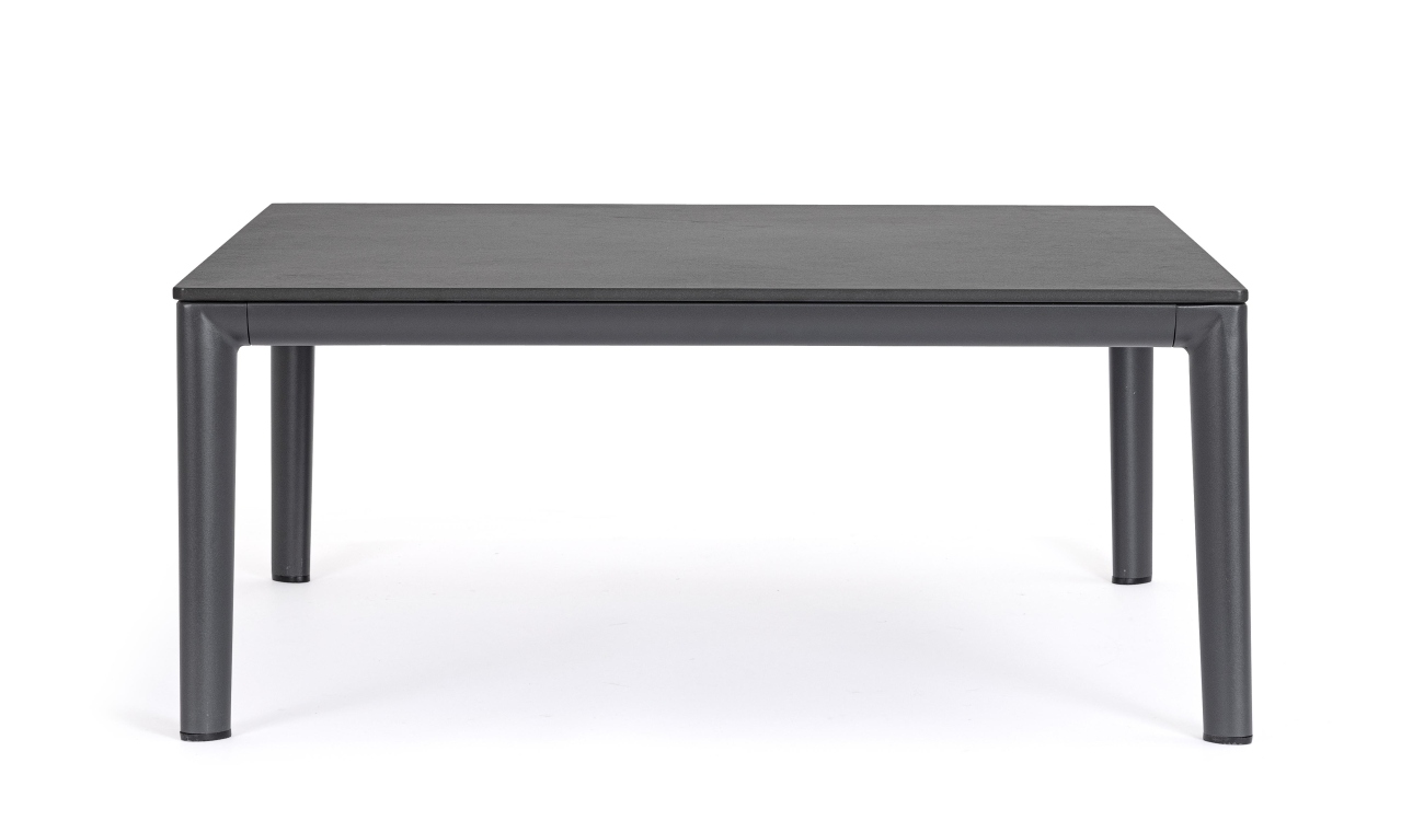 Gartencouchtisch Gerald aus Aluminium 90x90 cm, Anthrazit
