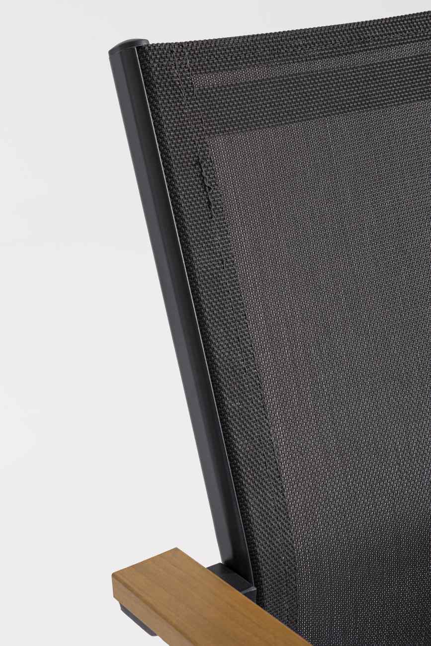 Gartenstuhl Heta aus Aluminium, Anthrazit