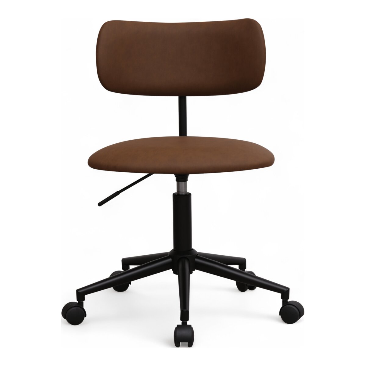 Bürostuhl Xory aus Kunstleder - Drehbar, Höhenverstellbar, Neigbar, Dunkelbraun