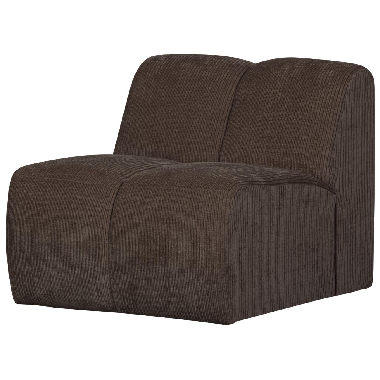 Modulsofa Mojo Flachcord Einzel-Element, Braun Modulsofa Mojo Flachcord Einzel-Element, Braun
