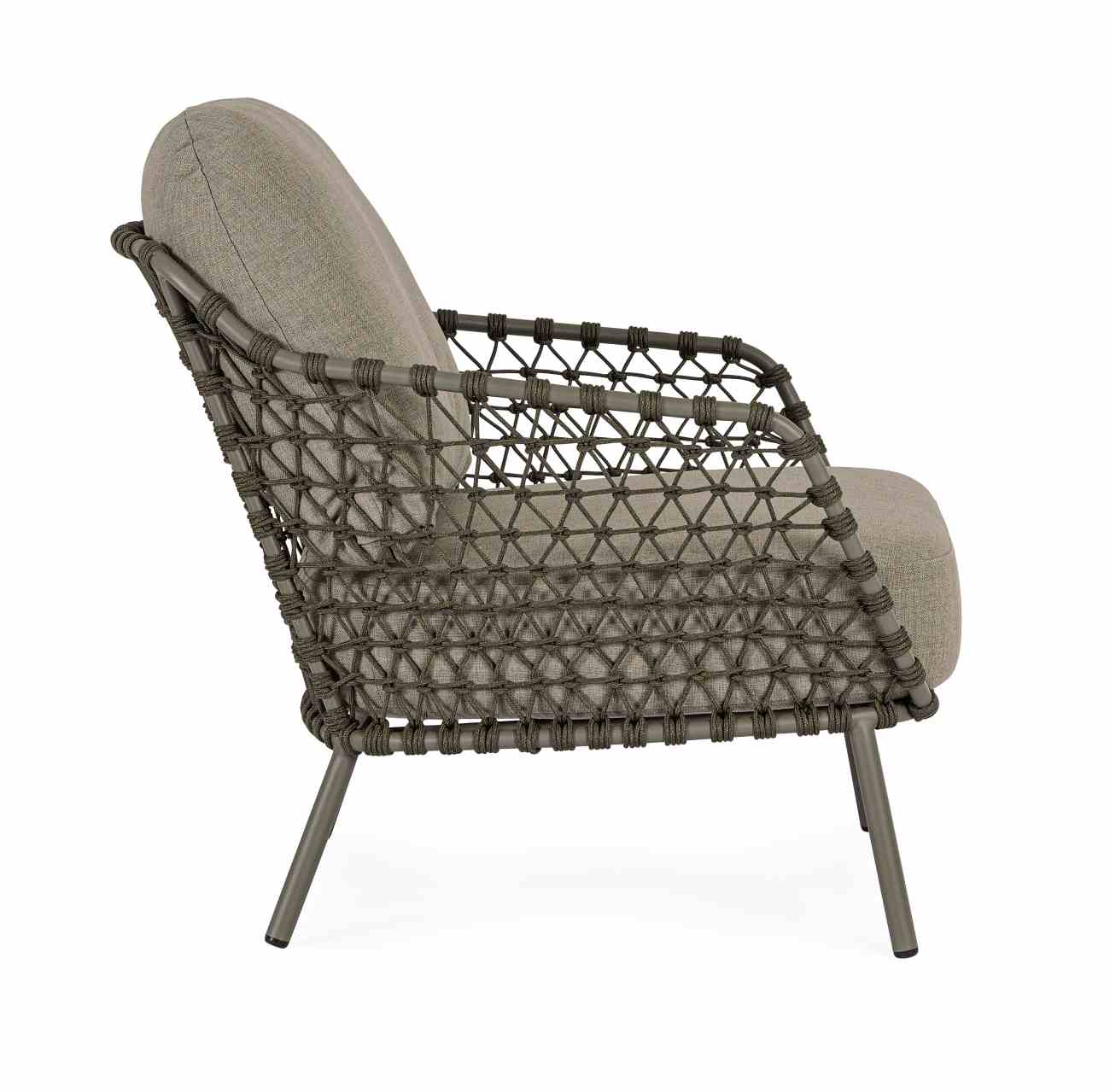 Gartensessel Ivissa aus Metall, Grün