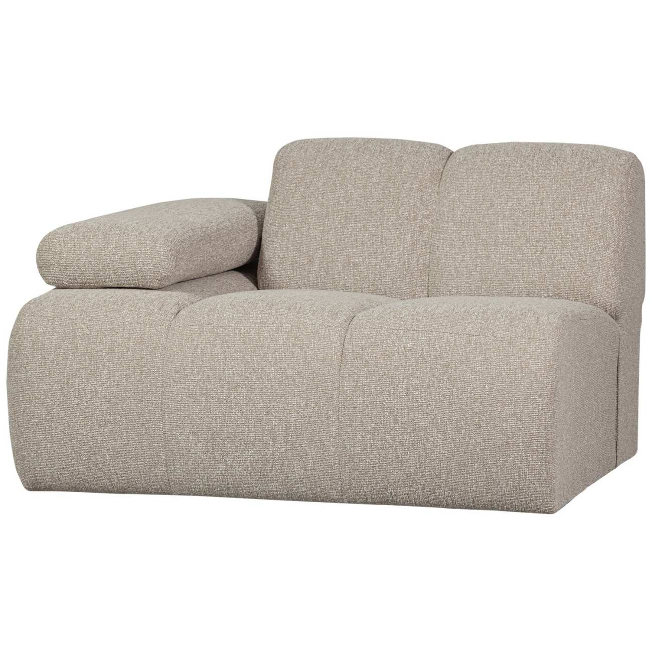 Modulsofa Mojo Boucle 1er Arm-Links, Beige Modulsofa Mojo Boucle 1er Arm-Links, Beige
