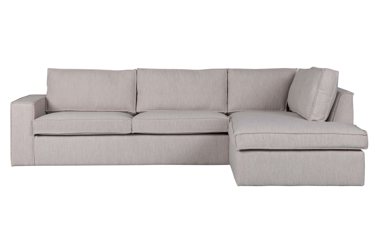 Ecksofa Hajo aus Bouclè-Stoff Rechts, Grau Ecksofa Hajo aus Bouclè-Stoff Rechts, Grau