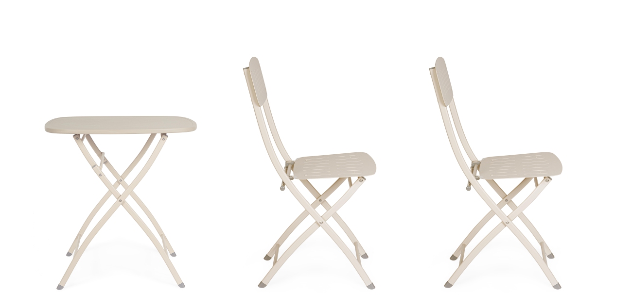 Garten-Set Yvonne aus Metall, Champagner