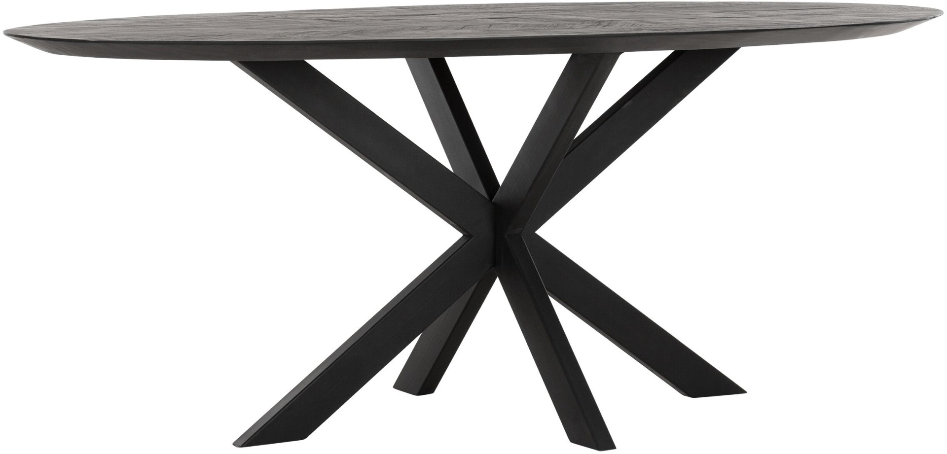 Der Esstisch Shapes überzeugt mit seinem modernem aber auch massivem Design. Gefertigt wurde der Tisch aus recyceltem Teakholz, welches einen schwarzen Farbton besitzt. Das Gestell ist aus Metall und ist Schwarz. Der Tisch hat eine Länge von 200 cm.